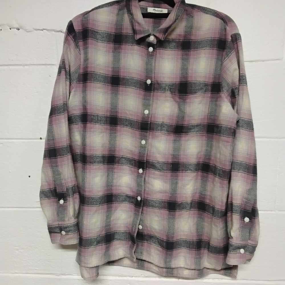 Madewell Plaid Button-Up Shirt